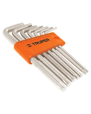 Juego de 7 llaves Torx largas