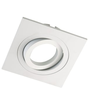 Foco empotrable basculante classic cuadrado blanco wonderlamp 1xgu10