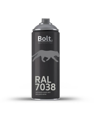 Spray bolt premium acrilico brillante ral 400 ml (ral 7038 gris ágata)