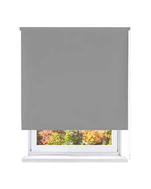 Home mercury- estor enrollable opaco, blackout  (gris, 150x180cm)