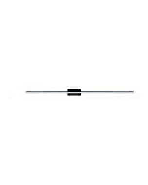 Aplique pared morne negro neutra 45cm