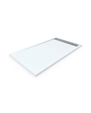 Base de duche em resina com quadro. Branco 90x100cm