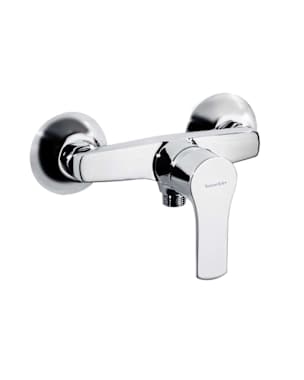 GRIFO DUCHA MONOMANDO CON ROCIADOR CON FLEXO Y SOPORTE RAMON SOLER TITANIUM