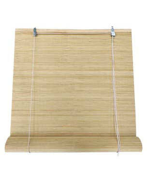 Estor enrollable| 120x200cm| beige| 100% bambu reforzado| persiana madera
