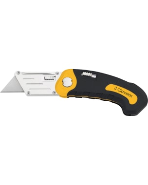 Cutter navaja plegable 10cm hoja 19mm 00215 3 claveles