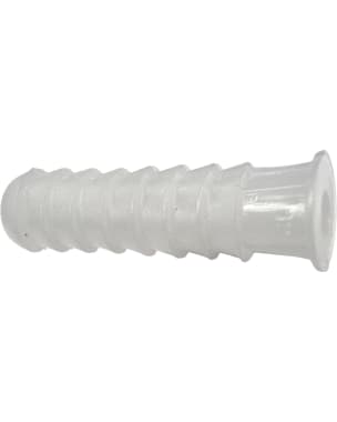 Taco de plástico blanco - 6x22 mm