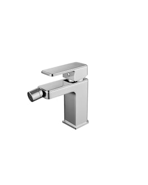 Grifo monomando de bidet en color cromo serie Yangtse