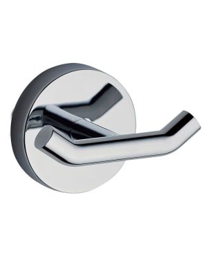 Kibath percha med acabado cromo brillo fabricado en acero inoxidable