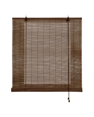 Estores de bambu, estore de rolo bambu natural marrom escuro 120 x 175cm