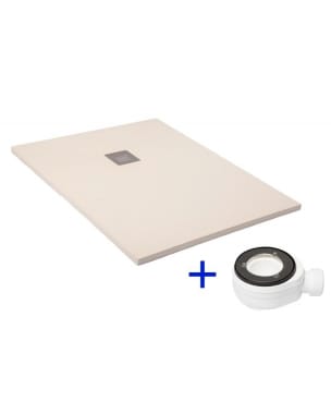 Base de duche Natural de Mineral Antiderrapante 70x120 Bege - Ral 1013