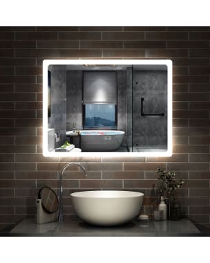 Espejo de baño led 80×60cm + bluetooth + antivaho