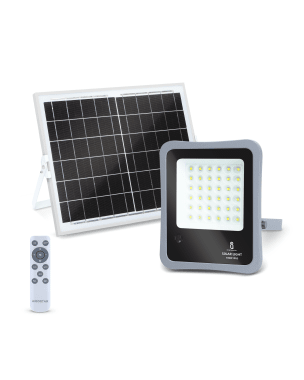 Aigostar refletor LED solar com controle remoto, 100w, 6500k ip65
