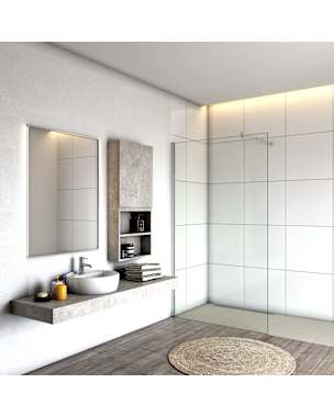Painel de duche,vidro anti-calcário 8mm,barra ajustável 70-120cm,50x200cm