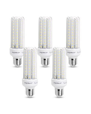 Bombilla LED B5 T3 4U, E27,15W, 6400K, Pack de 5 Aigostar