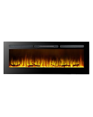 Chimenea eléctrica de pared empotrable 2000w kekai arkansas 152,4x14x48 cm