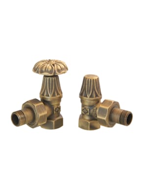 Kit de válvula manual con manija tipo flor para radiador de hierro fundido