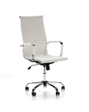 Cadeira de escritório londres reclinável branco