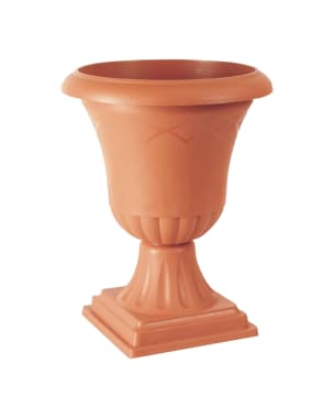 Pote ornamental com Athena Foot 6.75l., 330x330x400, cor de terracota