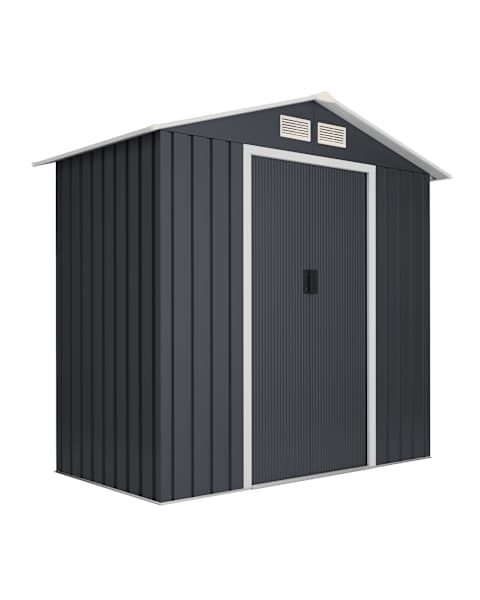 Caseta metálica jardín 2,1 m2 Wasabi - espesor 0,30mm resistente - rejillas