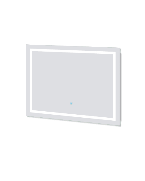 Espejo de baño led sin cobre 80×60cm＋antivaho＋interruptor táctil
