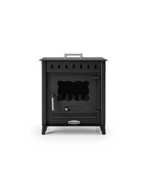 PRENSA STOVE Timanfaya 1 - Estufa de Leña 12.6KW, Eficiencia 79%