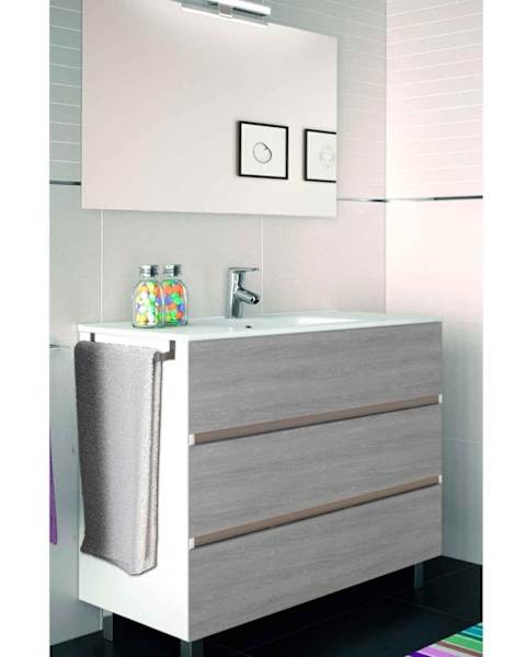 Mueble imperia 3 cajones, lavabo y espejo combi 70 x 45 cm