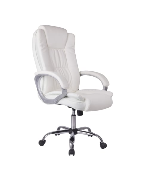 Cadeira de escritório karen elevatória e reclinável, branco