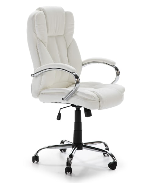 Cadeira de escritório elevatória e reclinável nixon, branco