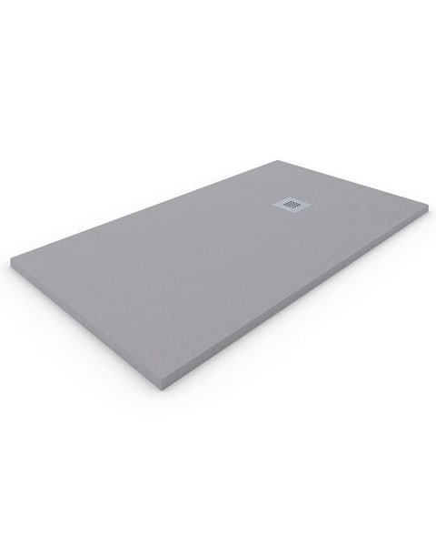 Base de duche em resina extraplano. Cinza cimento 80x110cm