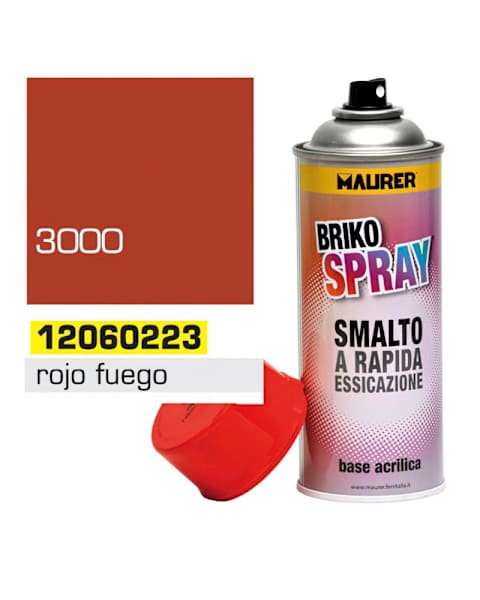 Spray pintura rojo fuego 400 ml.
