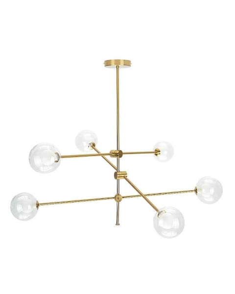 Lampara  modelo JERUSALEN de 6xg9 Bronce  FABRILAMP