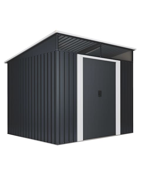 Caseta metálica jardín 6,6 m2 Wasabi - espesor 0,30mm resistente - tragaluz