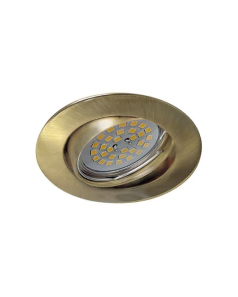 Foco empotrable basculante basic redondo oro viejo wonderlamp 1xgu10