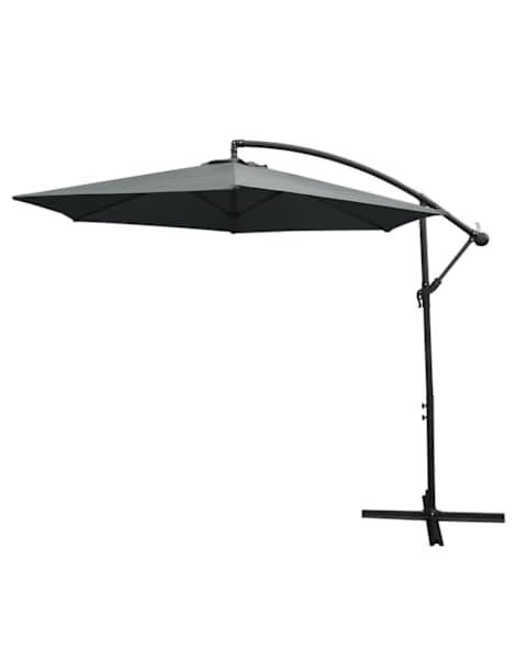 Parasol com mecanismo de manivela e cobertura impermeável livre
