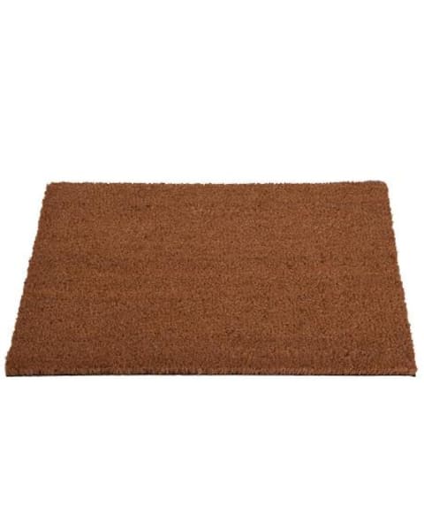 Felpudo| 100% fibra coco| base goma antideslizante| liso| 50x90cm