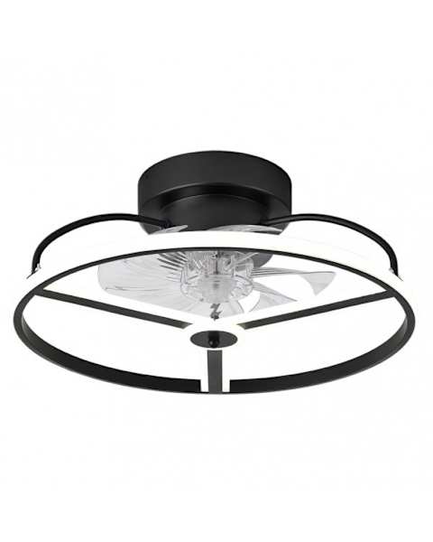 Ventilador de techo bora negro cct regulable 50cm