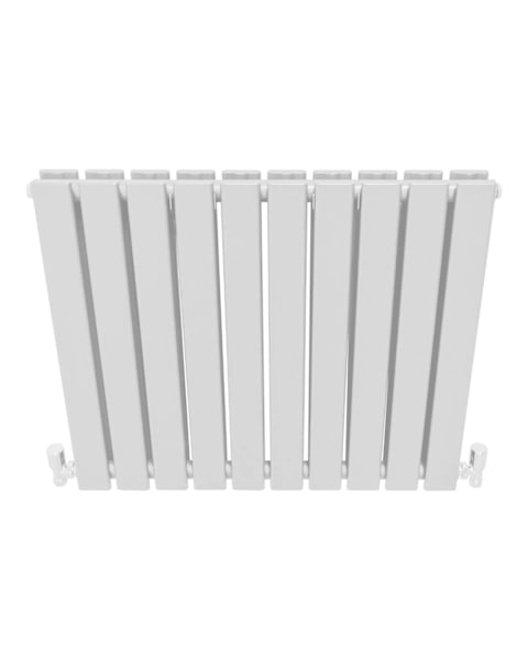 Radiadores de painel plano de designer 600x700mm - branco brilhante