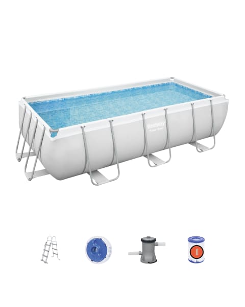 Conjunto de piscina desmontável bestway® power steel ™ 4,04 m x 2,01 m