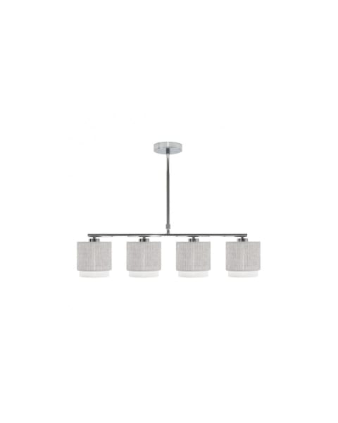Fab 111054028 | candeeiro kenya 4xe14 cinzento/branco