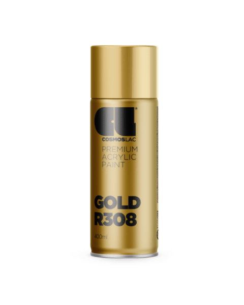 Spray premium acrylic brillante r308 oro 400 ml
