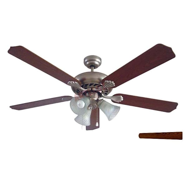Ventilador de techo niquel SALOU 3 tulipas  de Bastilipo