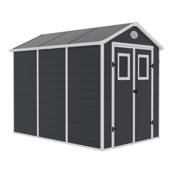 Caseta de jardín de resina "texas" - 5,23 m² - kit de anclaje incluido - an