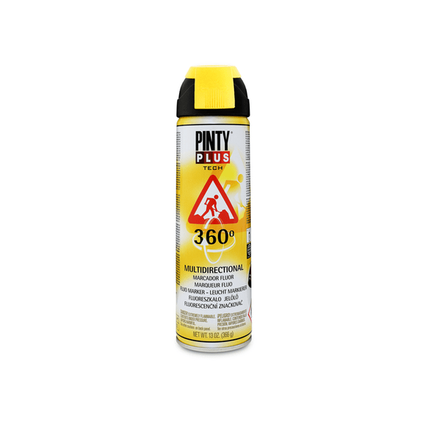 Spray marcador fluor 360º amarillo 500 ml