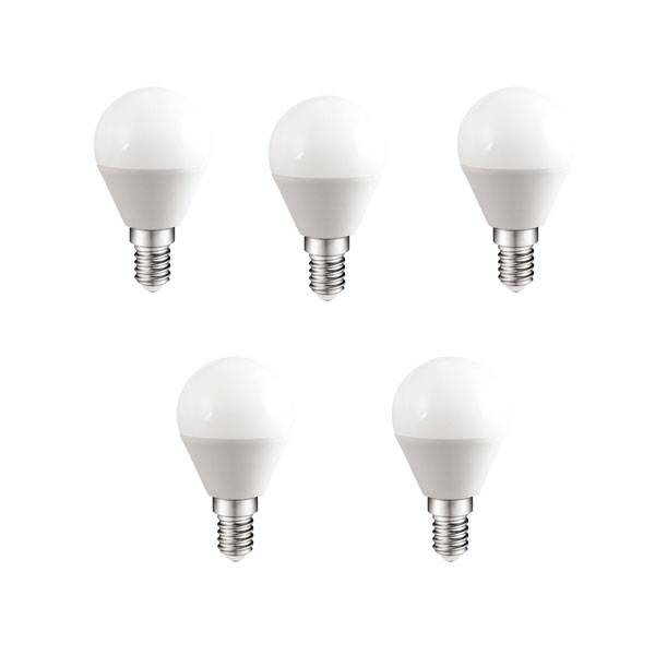 Pack 5 lâmpadas a2bc LED b45 6w e14 luz fria 6000k