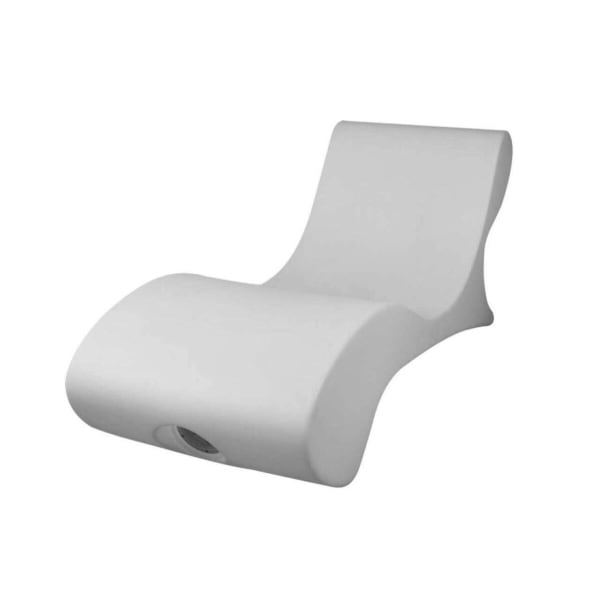 Sined chaise longue andromeda white polyethylene chaise longue