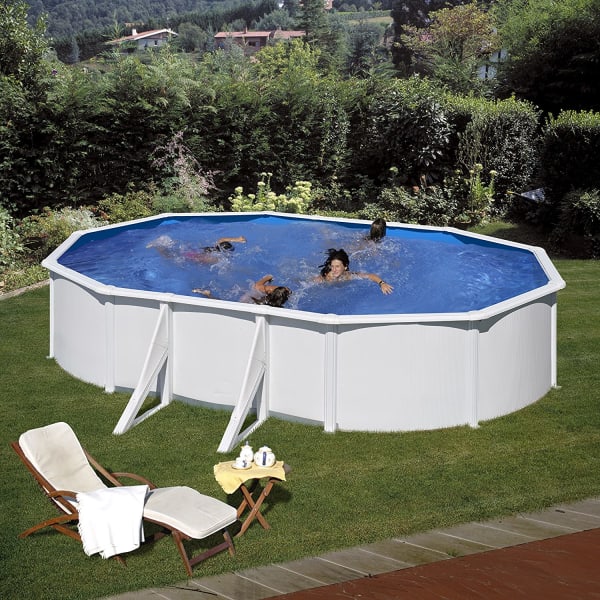 Cobertura de inverno para piscina em madeira natural 893 x 496 cm
