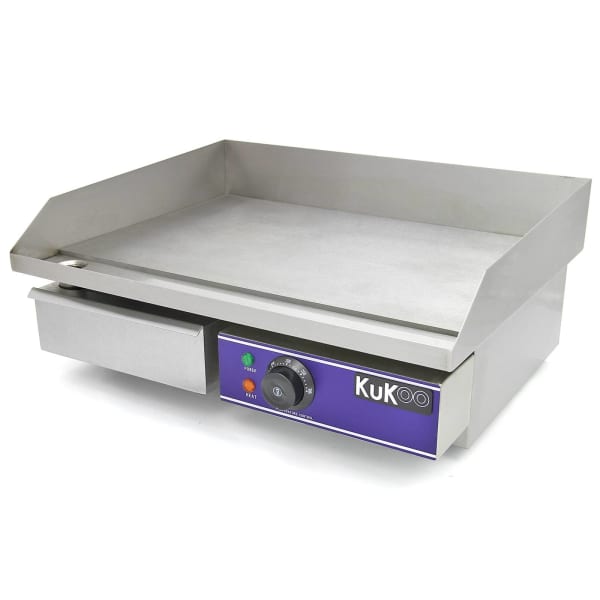Plancha eléctrica de cocina kukoo 50cm de acero inoxidable