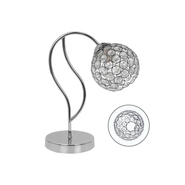 Lampara sobremesa balbina cromo  15cm