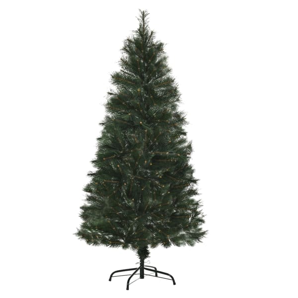 Árbol de navidad PVC, acero color verde ø75x150 cm Homcom