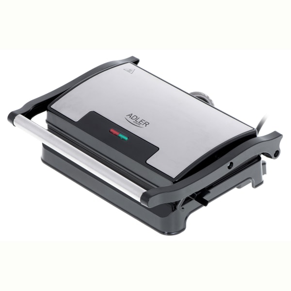 Contact grill, parrilla eléctrica con tapa al adler ad3052 acero inoxidable